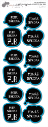 MA - NAŽEHLOVACÍ sada KOMIKS  (12ks)