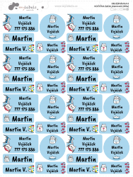KOČIČKA SADA jmenovek (40ks)