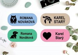 NAŽEHLOVACÍ štítky IKONA 35x15 mm (44ks)
