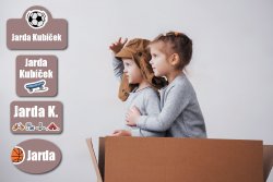 Vasalható névcímkék HOBBIK (60 db)