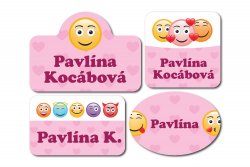 Vasalható címkék SMILEY KÉSZLET (60 db)