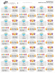 Vasalható címkék SMILEY KÉSZLET (60 db)