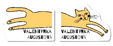 MA - KOČKA samolepky na boty 66x23,5mm (14ks)