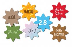 MA - CSILLAGOCSKÁK - KÉSZLET 28 mm (17 db)