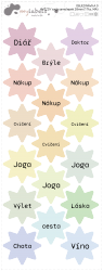 MA - HVĚZDIČKY- SADA 28mm (17ks)