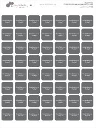 ČTVEREC MINI štítky nejen na oblečení 18x18 mm (56Ks)