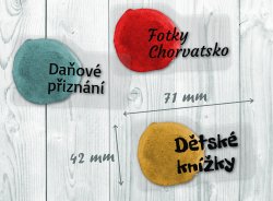 ÁTLÁTSZÓ FOLT - matricakészlet 71x42 mm (8 db)