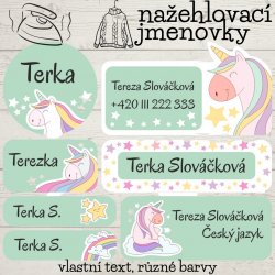 Nažehlovací JEDNOROŽEC sada (42ks)