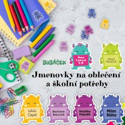 MA - BUBÁČEK jmenovka 30x35mm (10ks)