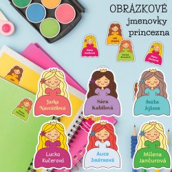 MA - PRINCEZNA jmenovka 26x33mm (10ks)