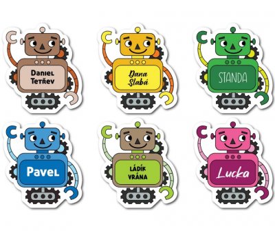 MA - Nažehlovací jmenovka ROBOT 31x35mm (10 ks)