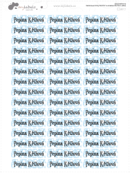 Nažehlovací štítky PUNTÍKY na oblečení 40x10mm (45ks)