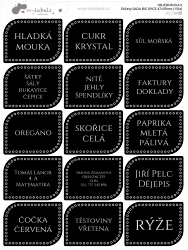 BIG SPICE - SADA etiket  47x35mm (15ks)