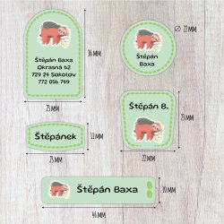 Nažehlovačky sada FAUNA (45ks)