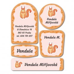 Vasalható címkék FAUNA készlet (45 db)