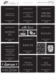 MINIMAL SADA etiket 47x47mm (9ks+7bonus)
