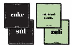 MINIMAL SADA etiket 47x47mm (9ks+7bonus)