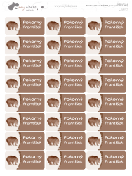 Nažehlovací Akvarel ZVÍŘÁTKA jmenovka 45x20mm (24ks)