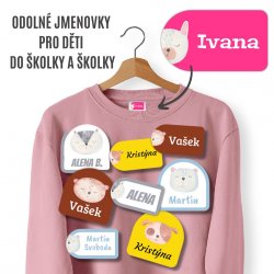 Nažehlovací sada jmenovek HLAVIČKY zvířecí  (40ks)