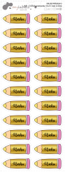 MA - TUŽKA jmenovka 35x15 mm (22ks)