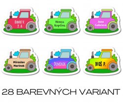 MA - TRAKTOR jmenovka 35x26mm (12ks)