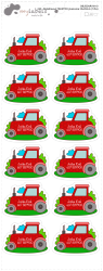 MA - Nažehlovací TRAKTOR jmenovka 35x26mm (12ks)