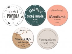 NEW HANDMADE samolepky 35mm (20ks)