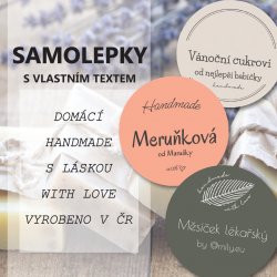 NEW HANDMADE samolepky 35mm (20ks)