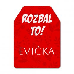 Vánoční jmenovky na dárky, sada GIFT 32x43mm (16ks)