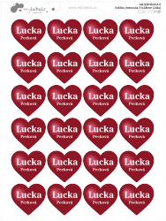SRDÍČKO jmenovka 31x28mm (24ks)