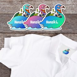 MA - FLAMINGÓ névcímke 32x32 mm (10 db)