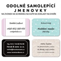 CÍM címkék 66x41 mm (8 db)