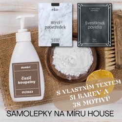 HOUSE SADA samolepky 70x90mm (4ks)