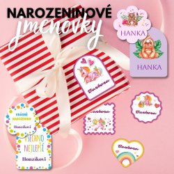 AJÁNDÉK névcímkék (12 db)