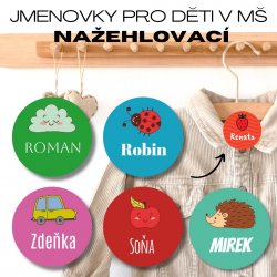 Nažehlovací ZNAČKY MŠ - SADA obrázků 30x30mm (20ks)