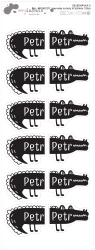 MA - KROKODIL névcímkék cipőre 67x26 mm (12 db)