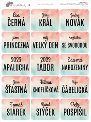 Nažehlovací DOUBLE NÁPISY sada 47x35mm (15ks)