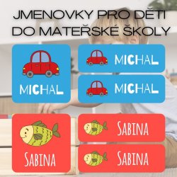 ÓVODAI JELEK - névcímkék KÉSZLET 2 (36 db)