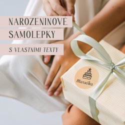 SZÜLETÉSNAPI névcímkék ajándékokra 15 db