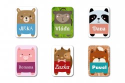 ANIMAL névcímkék 22x32 mm (30 db)