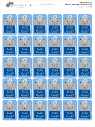ANIMAL névcímkék 22x32 mm (30 db)
