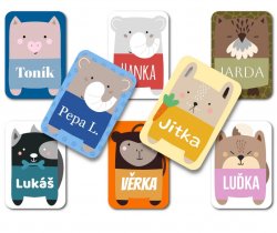 ANIMAL névcímkék 22x32 mm (30 db)