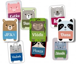 Vasalható ANIMAL névcímkék 22x32 mm (30 db)