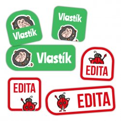 ÁLLATOK névcímke-KÉSZLET (36 db)