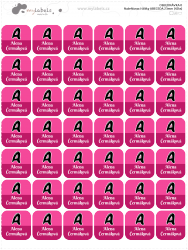 Nažehlovací štítky ABECEDA 23mm (42ks)
