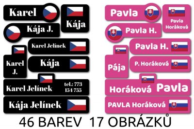 MA - ZÁSZLÓK készlet, kerékpáros matricák (16 db)