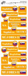 MA - Nažehlovačky VLAJKA sada (16ks)