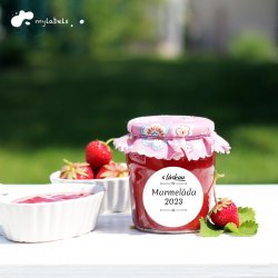 BÍLÉ FRESH RING - SADA samolepky na kořenky 44mm (12ks)
