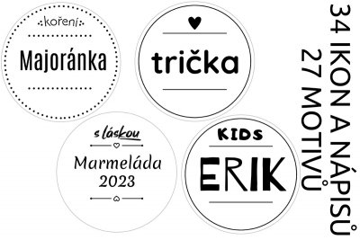 FEHÉR FRESH RING - matricakészlet fűszertartókra 44 mm (12 db)
