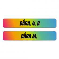 MA - Nažehlovací OBDÉLNÍKy sada 65x10mm (15ks)
